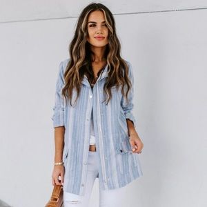 Vici Cotton + Linen Blend Jacket